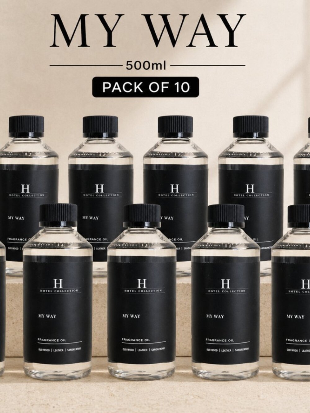 My Way 500ml Diffuser Oil I Hotel Miami , Hotel Collection Aroma360 (pack of 10)